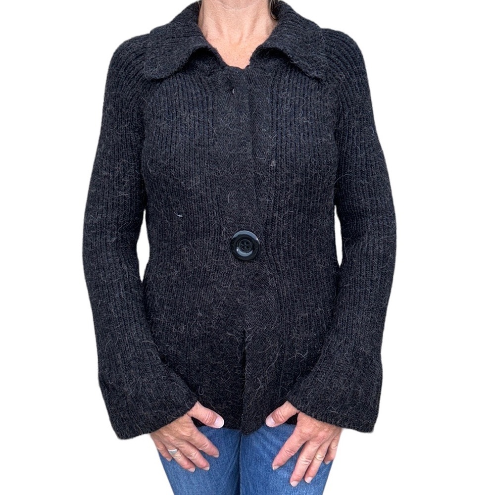 Vintage Vertigo Paris Anthropologie | Alpaca‎ Shag Cardigan Sweater Bell …